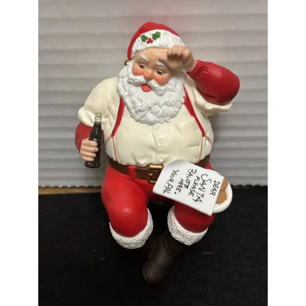 Hallmark Keepsake 1992‎ Coca-Cola Santa Clip-On Christmas Ornament Vintage